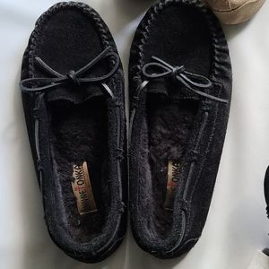 Moccasins black - on hold